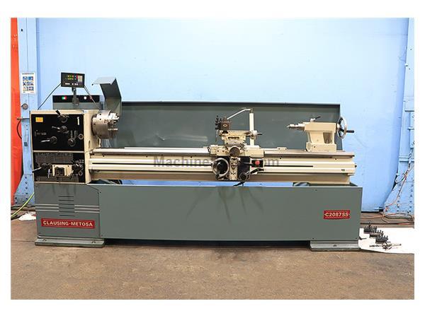 20&quot; Swing 87&quot; Centers Clausing-Metosa C2087 SS ENGINE LATHE, Inch/Metric,Gap,Taper, Newall DRO,3-Jaw,Toolpost,