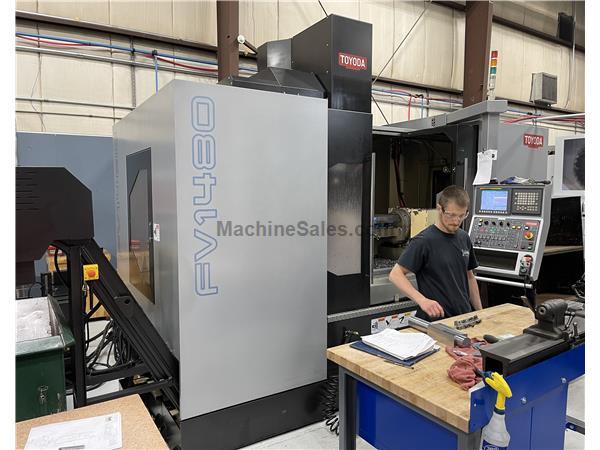 55" X Axis 31" Y Axis Toyoda FV1480 VERTICAL MACHINING CENTER, Fanuc OI-MD 4-Axi 55" X Axis 31" Y Axis Toyoda FV1480 VERTICAL MACHINING CENTER, Fanuc OI-MD 4-Axi