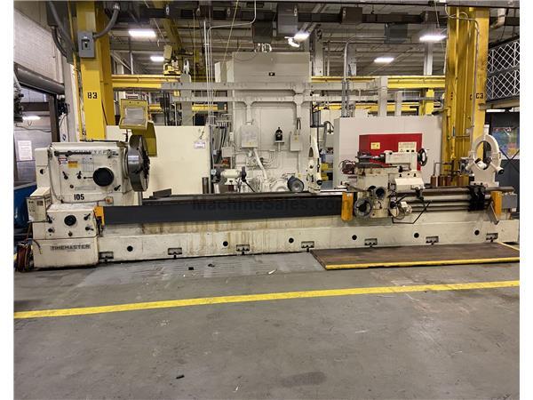 58&quot; Swing 208&quot; Centers Timemaster Gurutzpe SUPER-A ENGINE LATHE, Inch/Metric,Gap,Taper,4-Jaw,(2) Steady,Rapid,25HP