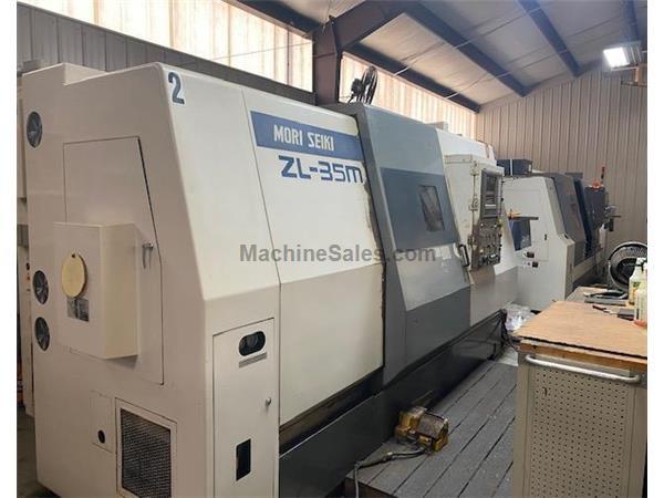 Mori Seiki ZL-35MC-750 CNC Lathe, 12" Chuck, 2000 RPM, Fanuc 16TT (CAPS), 4-Axis, 2-T Mori Seiki ZL-35MC-750 CNC Lathe, 12" Chuck, 2000 RPM, Fanuc 16TT (CAPS), 4-Axis, 2-T