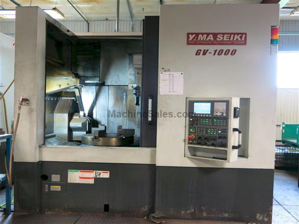 Yama Seiki GV-1000 CNC Vertical Turning Center, 1000mm (39.37&quot;) Turning Dia., 760mm (29.92&quot;) Part Ht., 24&quot; Chuck,  Fanuc Oi-TD, 15-1500 RPM, 12 Statio