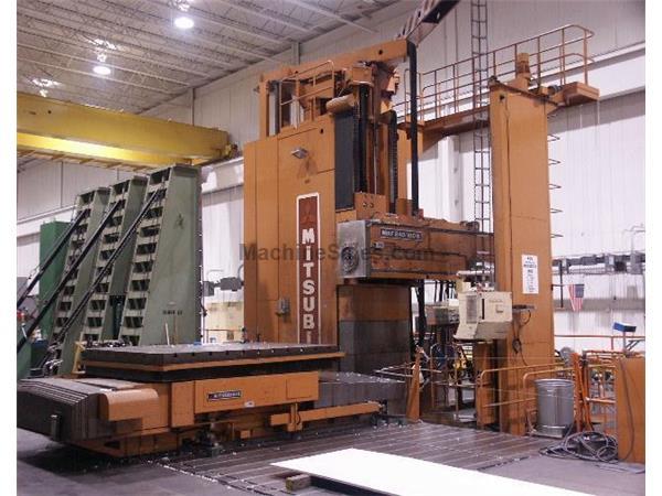 7&quot; Mitsubishi MAF 240/180B CNC Floor Type HBM, 1200 RPM, 100' X-Travel, 73HP New 1980 (Recontrolled in 1999)