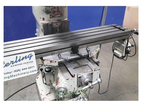 Acra #LS-2VS, 9" x49" tbl., 30" long, 12" cross, 16" knee, 5" Acra #LS-2VS, 9" x49" tbl., 30" long, 12" cross, 16" knee, 5"