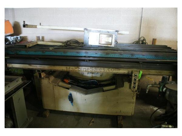 16000 lb. Rowe #BGY-16, 10' x 4' mechanical lift table, 15" travel, 440 V., 3-phase, 16000 lb. Rowe #BGY-16, 10' x 4' mechanical lift table, 15" travel, 440 V., 3-phase,