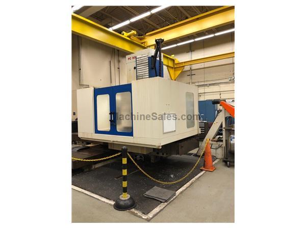 5" Spindle 98" X Axis Giddings Lewis PC-50 HORIZONTAL BORING MILL, 6-Axis Fanuc 5" Spindle 98" X Axis Giddings Lewis PC-50 HORIZONTAL BORING MILL, 6-Axis Fanuc