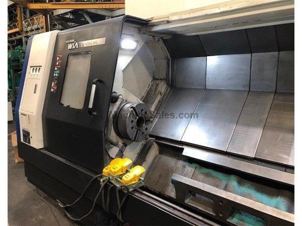 28&quot; Swing 82&quot; Centers Hyundai-Wia L-400LMC CNC LATHE, Fanuc, Live Tool, 15&quot; Chuck, Tailstck, Chip Conv.