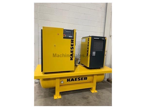 KAESER SK 26 AirCenter, 92 CFM, 110 PSI, 20 HP, 100 Gal. Tank, TB 26 Dryer, KAESER SK 26 AirCenter, 92 CFM, 110 PSI, 20 HP, 100 Gal. Tank, TB 26 Dryer,