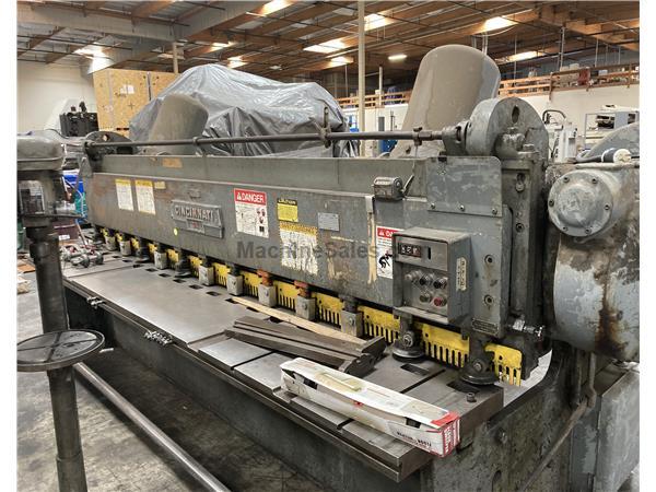 3/16" x 12' Cincinnati 1412 Mechanical Shear 3/16" x 12' Cincinnati 1412 Mechanical Shear