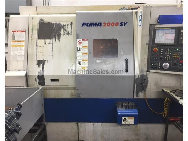 2004 Daewoo Puma 2000SY CNC Lathe w/ Sub Spindle, Live Tool and Y Axis