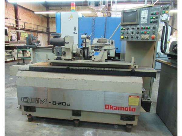 8" Swing 20" Centers Okamoto OGM-820U, NEW 1997, FANUC MDI CONTROL, OD GRINDER, 8" Swing 20" Centers Okamoto OGM-820U, NEW 1997, FANUC MDI CONTROL, OD GRINDER,
