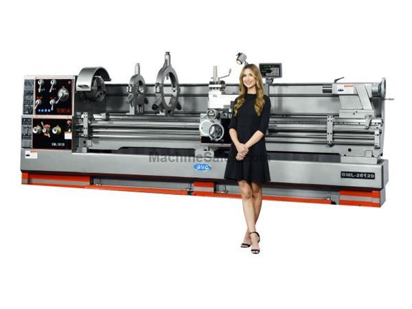 26" Swing 160" Centers GMC GML-26160 ENGINE LATHE, 4-1/8" Bore, 15 HP, Sino 26" Swing 160" Centers GMC GML-26160 ENGINE LATHE, 4-1/8" Bore, 15 HP, Sino