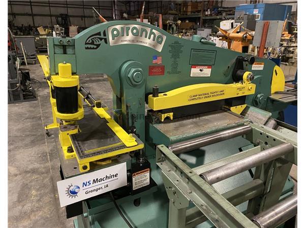 2016 Piranha P90 Hydraulic Ironworker, 90 ton, Like New, Well Equipped 2016 Piranha P90 Hydraulic Ironworker, 90 ton, Like New, Well Equipped