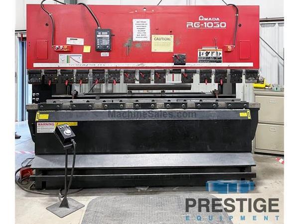 Amada RG-1030LD 110 Ton x 10&#39; 2-Axis Upacting CNC Press Brake