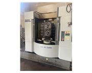 Hyundai Kia #HS500, 20x20", 15000 RPM, Cat 40, 60 automatic tool changer, chip, high pressure coolant thru spindle, Fanuc 18iM, low hours, 2010