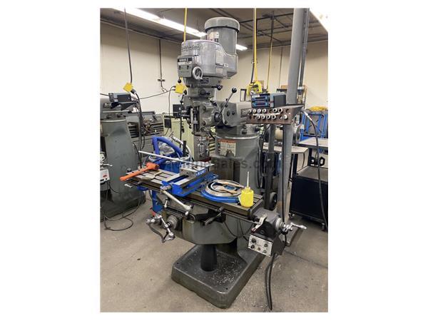 9" x 42" Bridgeport Series I Vertical Mill, DRO, Kurt Vise... 9" x 42" Bridgeport Series I Vertical Mill, DRO, Kurt Vise...