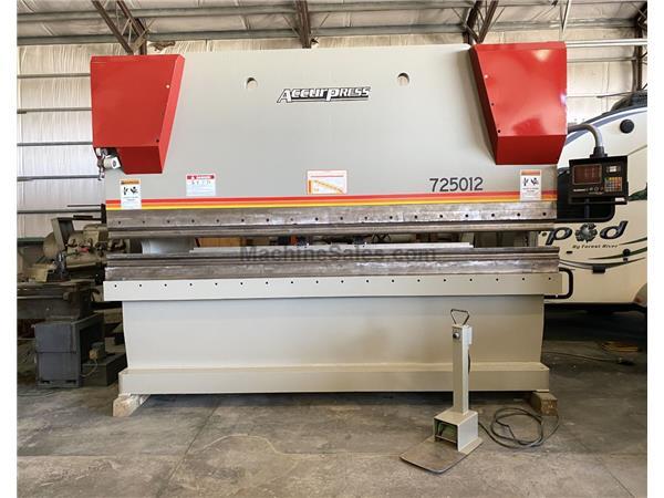 250 ton Accurpress Press Brake, Hurco AB7 CNC, 4-way die holder 250 ton Accurpress Press Brake, Hurco AB7 CNC, 4-way die holder