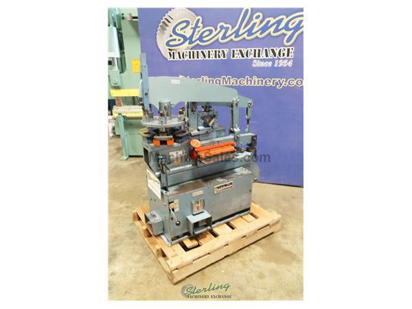 Scotchman #4014-T, hydraulic ironworker, 40 ton, 6 station turret punch, 14" plate sh Scotchman #4014-T, hydraulic ironworker, 40 ton, 6 station turret punch, 14" plate sh