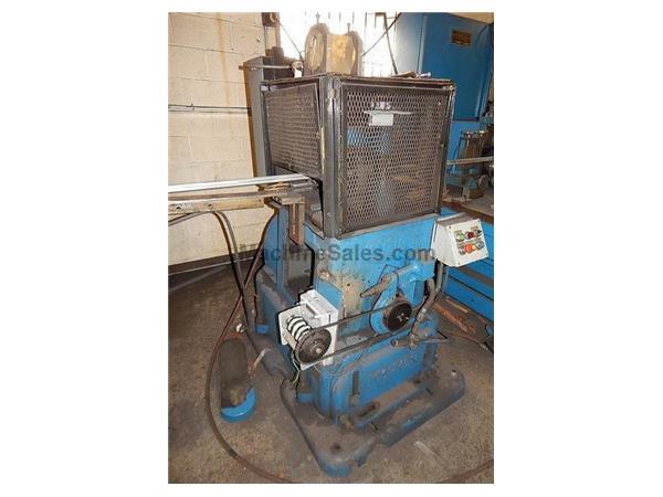 12 Ton, Tishken #CO-4-2, cut-off press, 2.5 stroke, air clutch, operating control, updated 12 Ton, Tishken #CO-4-2, cut-off press, 2.5 stroke, air clutch, operating control, updated