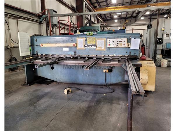 1986 10'x3/16" Amada M-3045 Mechanical Squaring Shear 1986 10'x3/16" Amada M-3045 Mechanical Squaring Shear