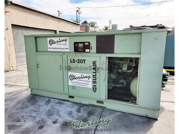 300 psig, Sullair #LS20TS-350A, 350 HP, high performance 2-stage air end, sound attenuated enclosure w/ removable panels, 2005, #A6105
