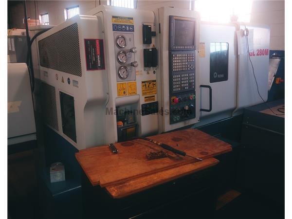 2012 Romi GL280M CNC Turning Center With Live Tooling, Tailstock, Barfeeder