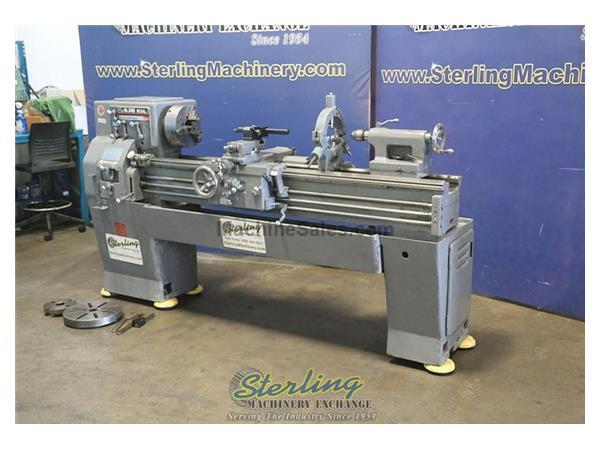 15" x 54" LeBlond #Regal, collet closer, 6-jaw chuck, 1-17/32" hole, Steady 15" x 54" LeBlond #Regal, collet closer, 6-jaw chuck, 1-17/32" hole, Steady