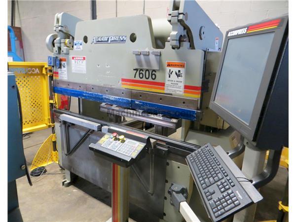 60 Ton 72" Bed Accurpress 7606 PRESS BRAKE 60 Ton 72" Bed Accurpress 7606 PRESS BRAKE