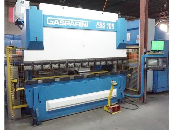 2001 Gasparini PBS105, 10' x 100 Ton, 4 Axis CNC Press Brake 2001 Gasparini PBS105, 10' x 100 Ton, 4 Axis CNC Press Brake