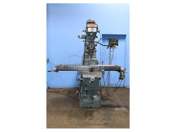 58" Table 4HP Spindle Clausing-Kondia FV-300 VERTICAL MILL, #30 Quick Switch, Mitutoy