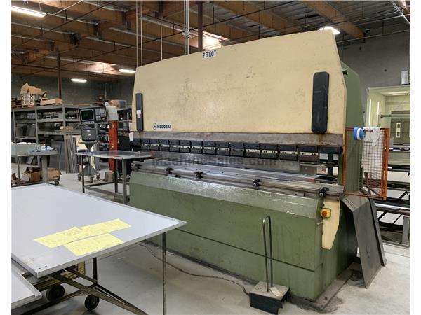 1996 110 Ton x 10' Megobal PB 30100 CNC Hydraulic Press Brake 1996 110 Ton x 10' Megobal PB 30100 CNC Hydraulic Press Brake