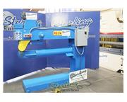 Peck, weld planisher, 60" capacity, 44.5" floor to roller, 38.5" top of bas