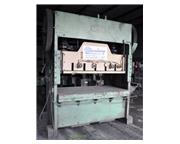 150 Ton, Chicago, straight side double crank punch press, 84" x 48" bed, air clu