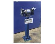 6" Continental #506-CBG, pedestal grinder, 110/220 V., 1-phase, lighted eye shields, 