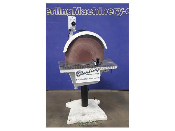 20&quot; Jet #J-4421-2, disc grinder, 27.5&quot; x 10.5&quot; table, 1725 RPM, 3 HP, 230 V., 3-phase, extra large tilting table, ridge column, heavy duty base, miter