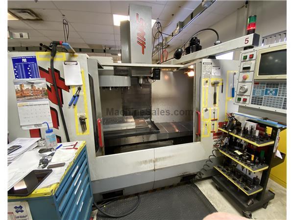 50&quot; X Axis 20&quot; Y Axis Haas VF-4 VERTICAL MACHINING CENTER, Haas control, CT40, 7,500RPM,Rigid Tapping, 15 HP