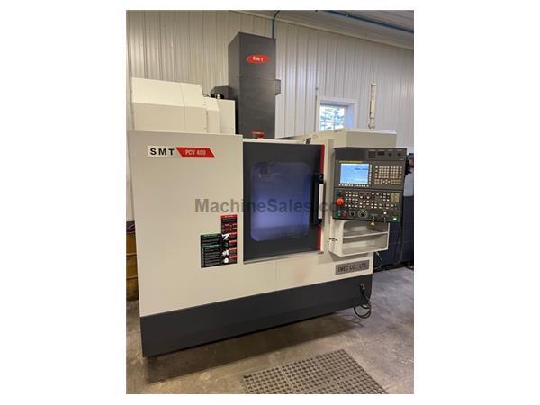27&quot; X Axis 16&quot; Y Axis SMEC PCV400 VERTICAL MACHINING CENTER, Fanuc Control, CT40, 24 ATC, CTS, 10,000 RPM,25 HP
