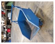 METAL CHIP BIN ON WHEELS