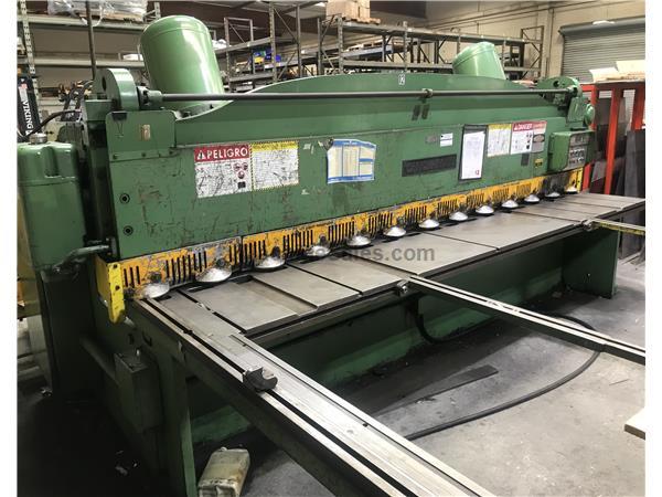 1976 - 12' x 1/4" Cincinnati 1812 Power Squaring Shear 1976 - 12' x 1/4" Cincinnati 1812 Power Squaring Shear