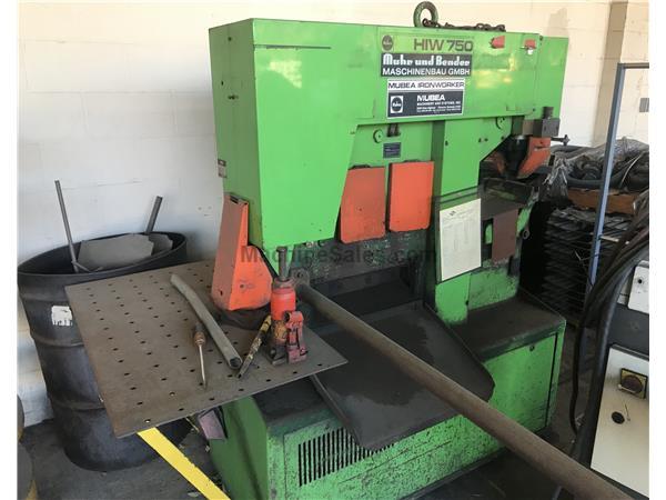 Mubea HIW-750 Hydraulic Ironworker Mubea HIW-750 Hydraulic Ironworker