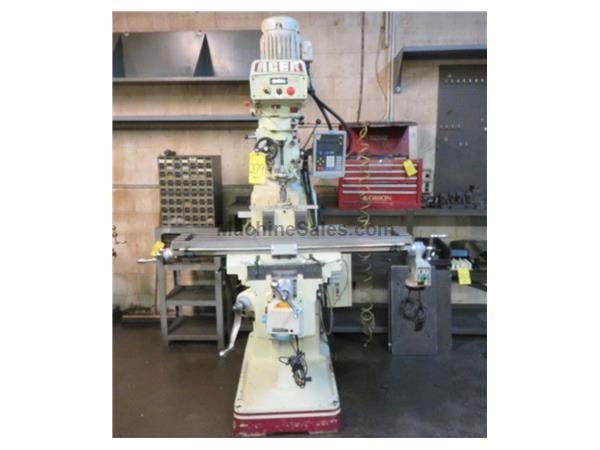 50&quot; Table 3HP Spindle Acer 3VKH VERTICAL MILL, Vari-Speed Inverter, R-8, Newall DRO, Pwr Tbl Feed