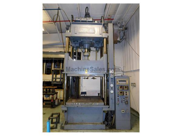150 Ton 40" Stroke Dake 4-Post Hydraulic Heated Platen Press 150 Ton 40" Stroke Dake 4-Post Hydraulic Heated Platen Press