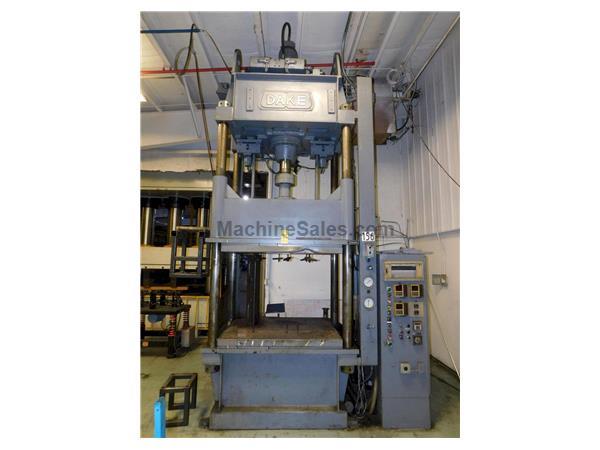 150 Ton 40&quot; Stroke Dake 4-Post Hydraulic Heated Platen Press