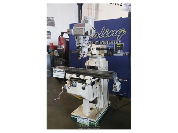 Birmingham #XJ5525, 10&quot; x54&quot; tbl., 3 HP, variable speed head, 32.25&quot; X, 15.7&quot; Y, 2-Axis digital read out, 60-4300 RPM, table power feed, #A6769