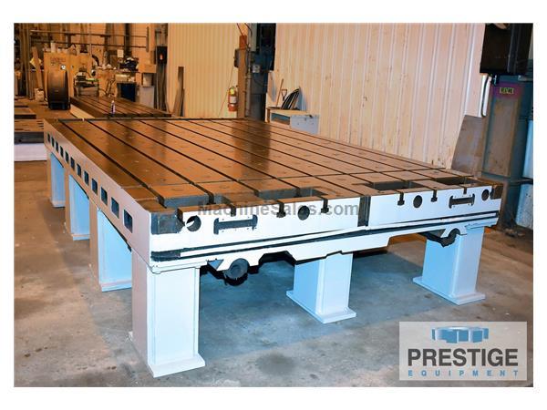 108" x 168"  x 36" High T-Slotted Work Table