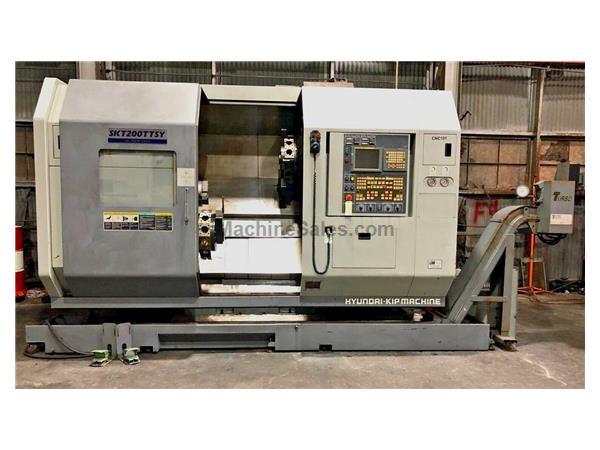 HYUNDAI KIA SKT-200TTSYMULTI AXIS CNC TURNING CENTER 10″ CHUCK LATHE HYUNDAI KIA SKT-200TTSYMULTI AXIS CNC TURNING CENTER 10″ CHUCK LATHE