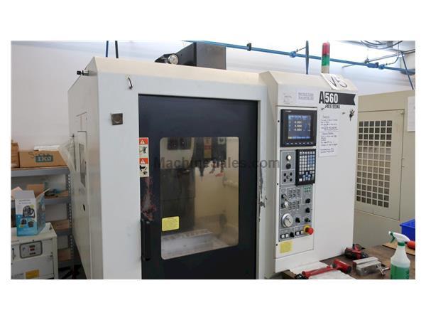 Ares-Seiki Model A560 CNC High Speed Drill/Tap Production Machining Center,  10,000 RPM, Rigid Tap, 20 ATC, 25x16 Table, 5HP, New 2006