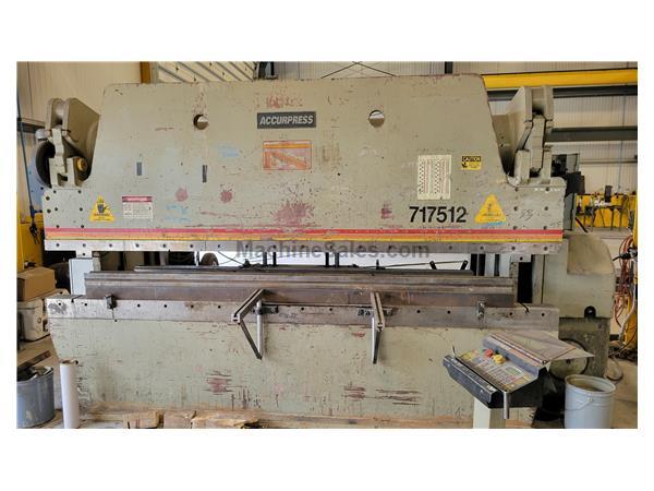1996 175 Ton x 12' Accurpress 717512 CNC Hydraulic Press Brake 1996 175 Ton x 12' Accurpress 717512 CNC Hydraulic Press Brake