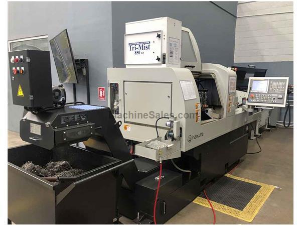 Hanwha XD32II CNC Lathe with Feeder Edge Patriot Hanwha XD32II CNC Lathe with Feeder Edge Patriot