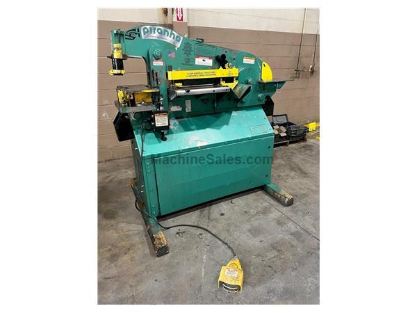 USED PRIANHA 65 TON HYDRAULIC IRONWORKER MODEL P-65, Stock# 10978, Year: 2016 USED PRIANHA 65 TON HYDRAULIC IRONWORKER MODEL P-65, Stock# 10978, Year: 2016