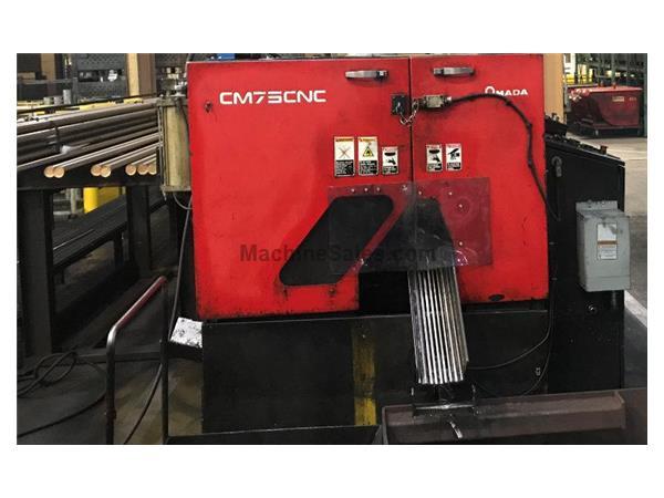 Used AMADA FULLY AUTOMATIC CARBIDE CIRCULAR SAW , Model CM75, 2.95”, Stock No. 10597, Year